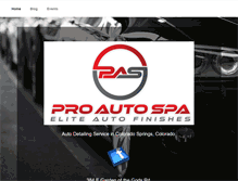 Tablet Screenshot of proautospa.com